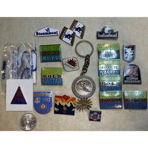 USSA NASTAR Skiing Sun Valley Park‎ City Indianhead Steamboat Sunburst Pins